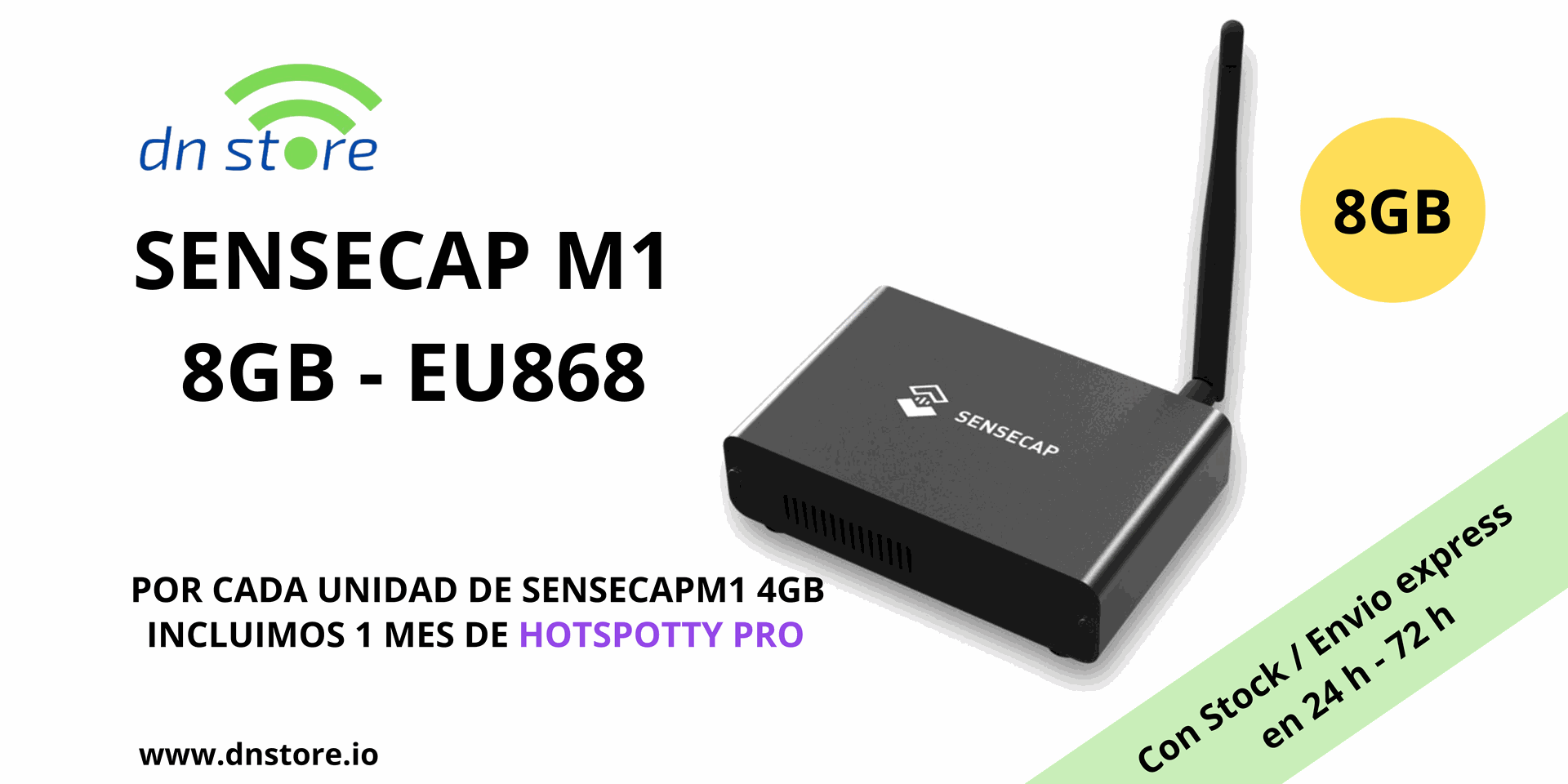 SENSECAP M1 8GB EU868 + HOTSPOTTY | IoT & AI Solutions Certified ...