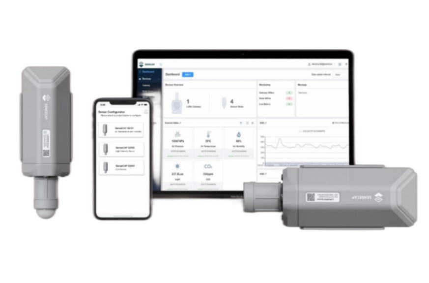 SenseCAP S2105-LoRaWAN Soil Moisture, Temperature and EC Sensor