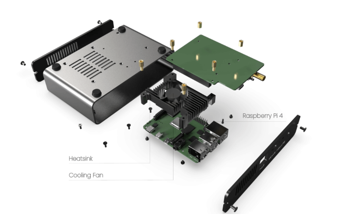Raspberry 4.0 + Modulo LoRa + Tarjeta SD + Chip de Seguridad de Helium + 50 EUR Helium cupon