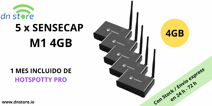 5 x SENSECAP 4GB EU868