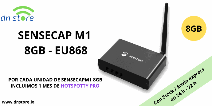 SENSECAP M1 8GB EU868 + HOTSPOTTY