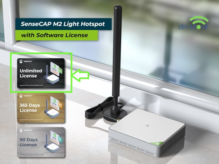 SenseCAP M2 Helium Light Hotspot EU868 and Unlimited License